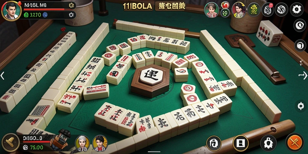Tampilan gameplay Mahjong yang menantang dan menarik di 11BOLA.