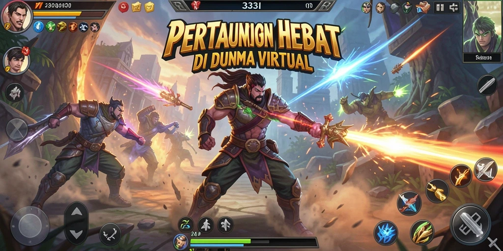 Tampilkan pertarungan intens dalam 333I dengan karakter unik.