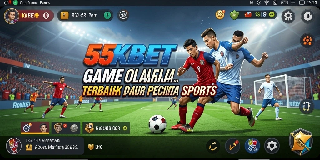 Screenshot gameplay 55KBET yang menampilkan aksi seru permainan olahraga.