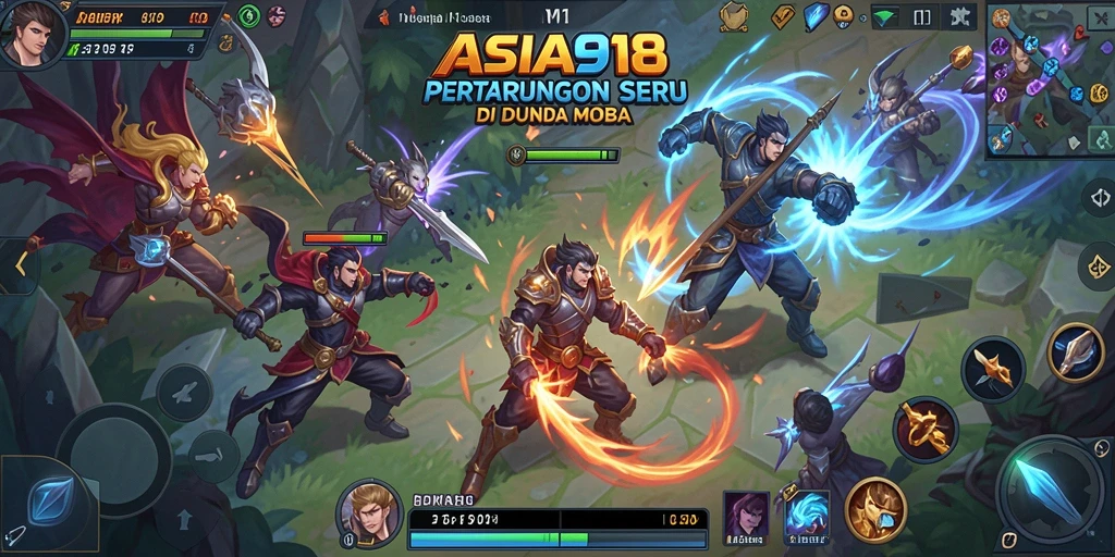 Gameplay seru ASIA918 dalam pertempuran MOBA