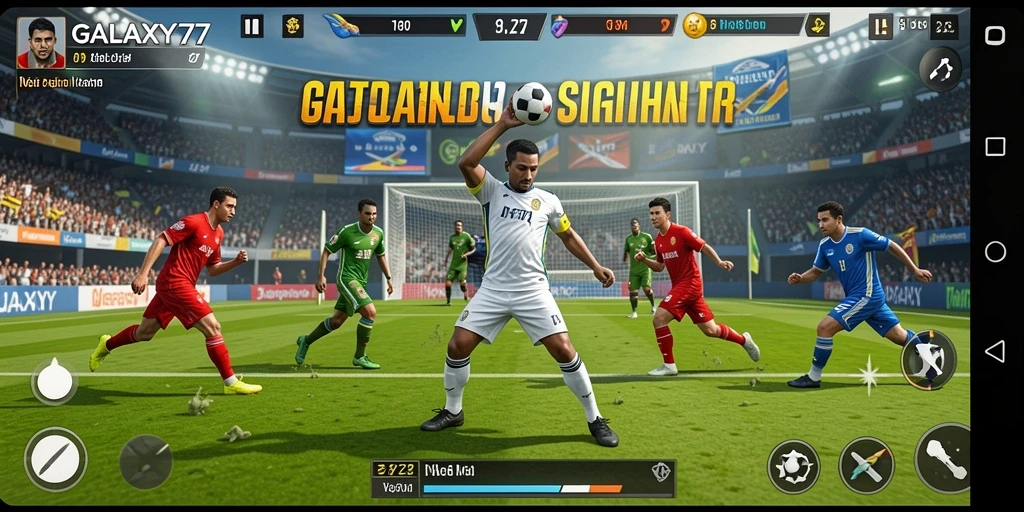 Tampilan gameplay GALAXY77 yang seru dan dinamis.