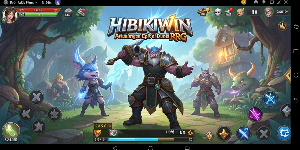 Tampilan menakjubkan dari gameplay HIBIKIWIN yang menarik.