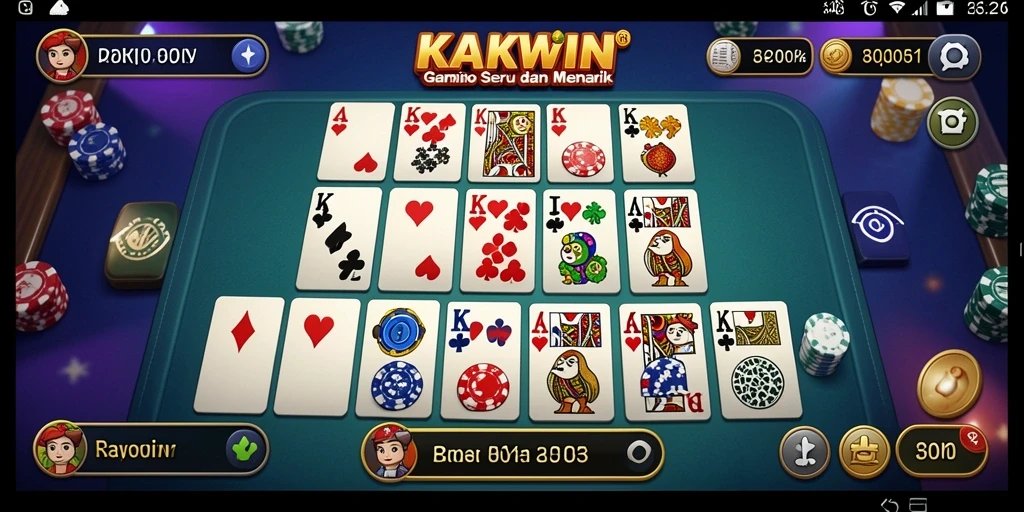 Gameplay seru dalam KAKWIN, permainan Domino yang mendebarkan.
