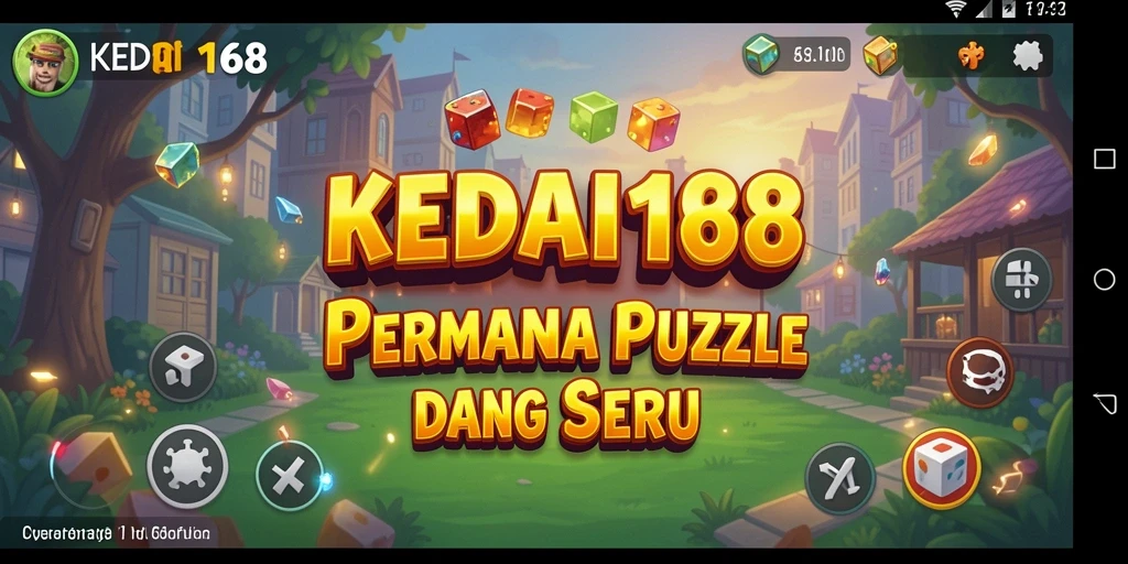 Tampilan gameplay KEDAI168 dengan berbagai teka-teki menarik.
