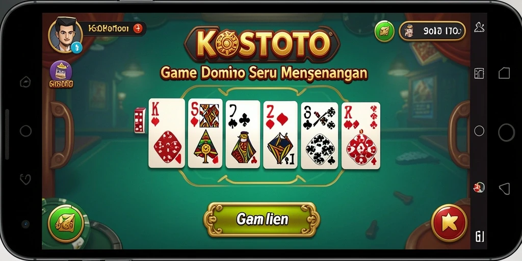 Tampilan gameplay seru di KOSTOTO dengan teman-teman.
