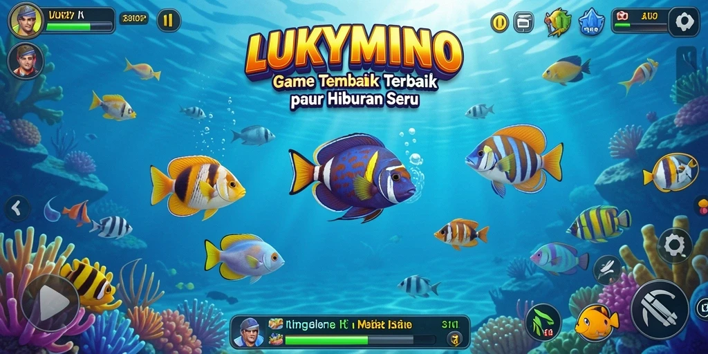 Gameplay seru LUKYMINO dengan grafis bawah laut yang menakjubkan.