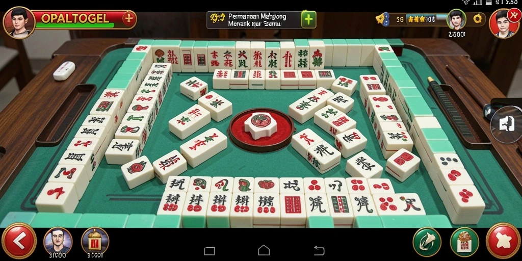 Screenshot gameplay OPALTOGEL yang menampilkan serunya bermain Mahjong.