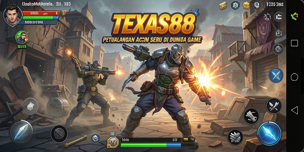 Tampilan gameplay yang memukau dan penuh aksi dari TEXAS88.